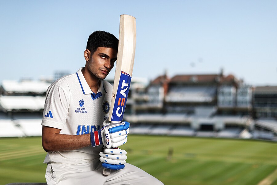 Shubhman Gill in Test Jersey Image: Courtesy Aaquib Wani