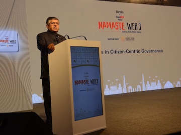 Shri Ravi Shankar Prasad speaks on Web3's role in citizen-centric governance at Namaste Web3