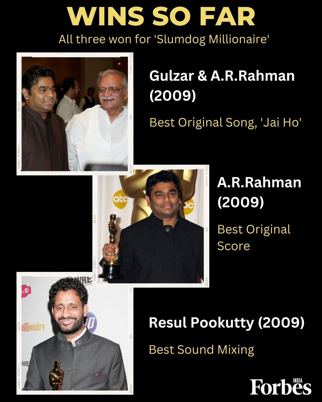 Bhanu Athaiya to MM Keeravaani, here's a look at Indian winners at the Oscars