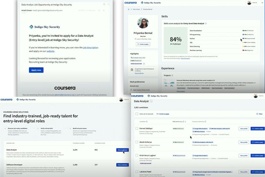 Coursera's hiring solutions