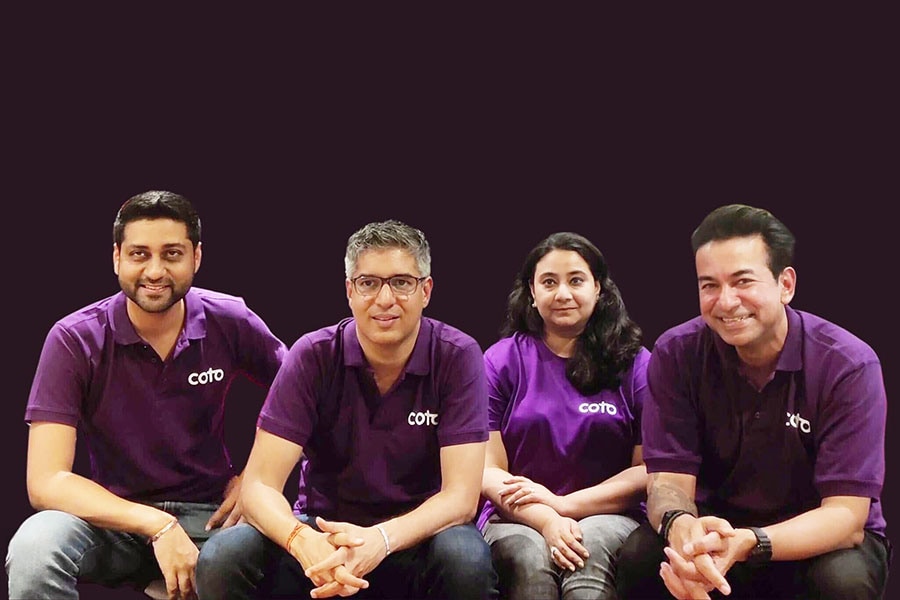 From left: Avi Kumar, Tarun Katial, Aparna Acharekar and Rajneel Kumar, co-founders of coto