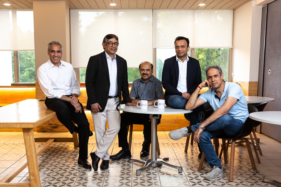 ONDC team: (From left) Rahul Handa, VP-Strategic Initiative; T. Koshy, MD & CEO; Shireesh Joshi, CBO & President-Network Expansion; Vibhor Jain - COO & President-Network Governance; Nitin Mishra - CTO & President-Network Enablement. Established by Indian Government, Open Network for Digital Commerce (ONDC) is a private non-profit initiative aimed at promoting open networks for all aspects of exchange of goods and services over digital or electronic networks, based on open-sourced methodology, independent of any specific platform.
Image: Madhu Kapparath