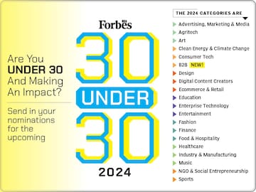 Forbes India 30 Under 30 2024: Nomination forms now open