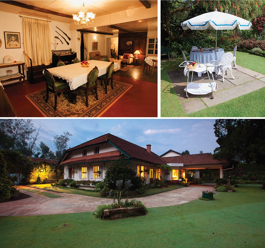 The 100-year-old pool table has been converted into a dining table at the School Estate, where guests can enjoy al-fresco dining, or take a walk around 200-acre plantation
Image: Courtesy School Estate 