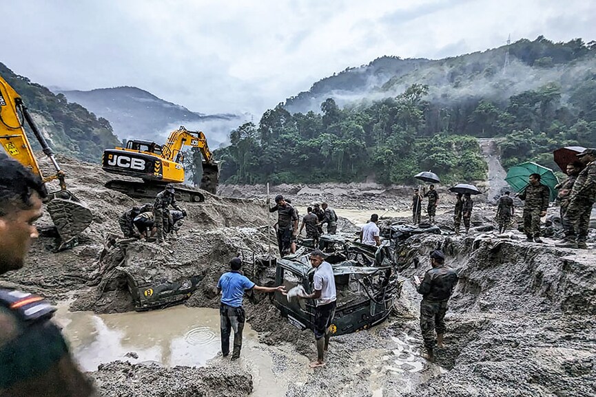 Photo  of the day: Aftermath of Sikkim flash flood