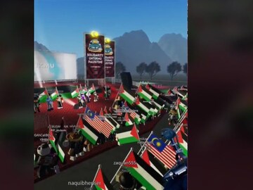 Young gamers are rallying for Palestine... on Roblox