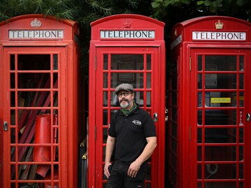 Britain's iconic red phone boxes get a new lease of life