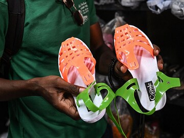 Ivory Coast's 'leke' sandals for the masses become a fashion statement
