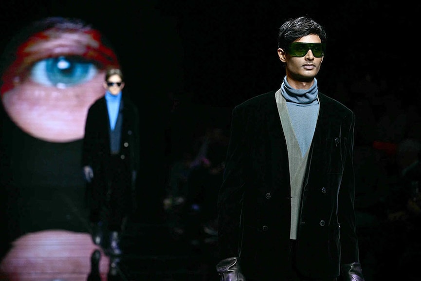 Armani's men mix refinement and nonchalance