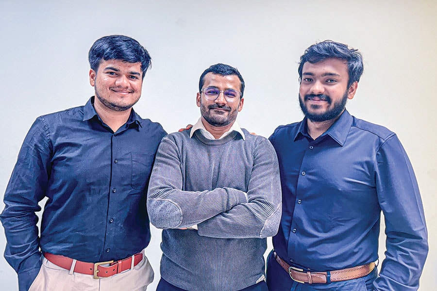 
Dilip Ramesh(left), CTO & co-founder, Thinkerbell Labs, Aman Srivastava (right), CBO & co-founder, Thinkerbell Labs and Saif Shaikh (centre), CPO & co-founder, Thinkerbell Labs