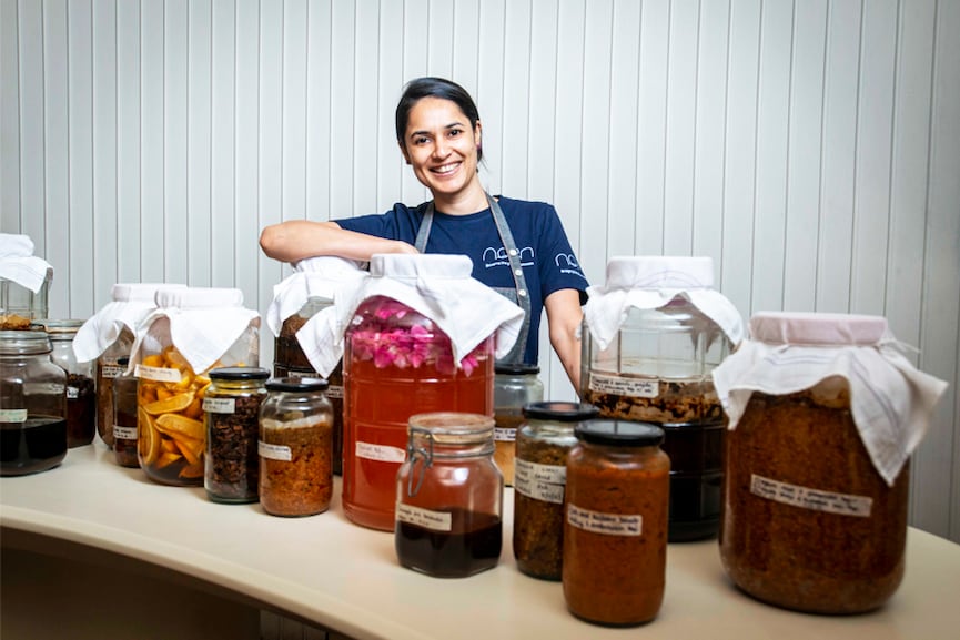 Chef Vanika Choudhary at Noon restaurant in Mumbai  