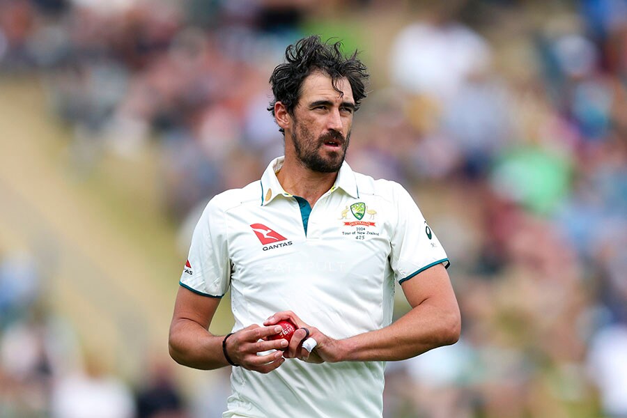 Mitchell Starc; Photo by Hagen Hopkins/Getty Images