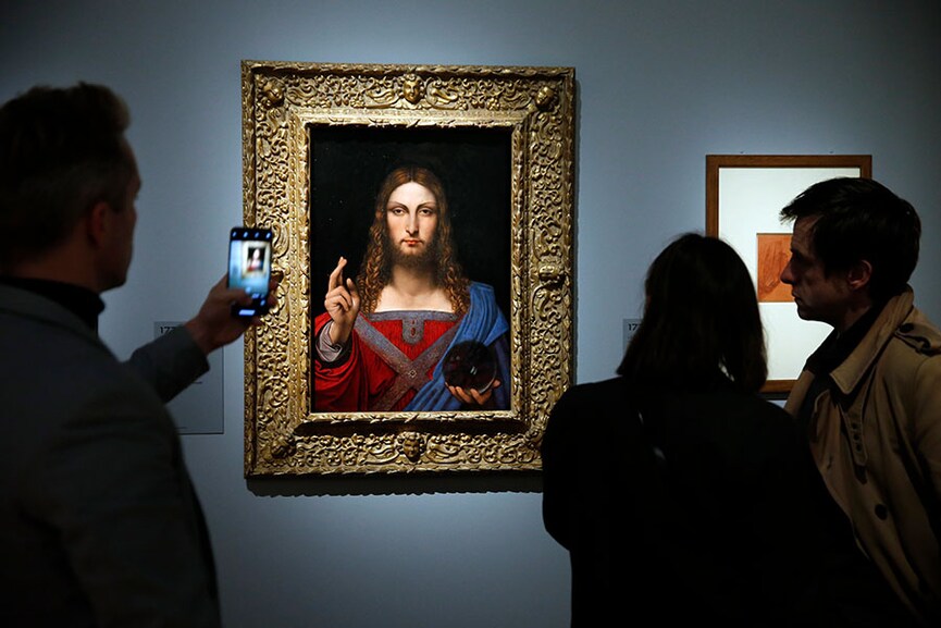 ‘Salvator Mundi’ Painting; Photo by Chesnot/Getty Images