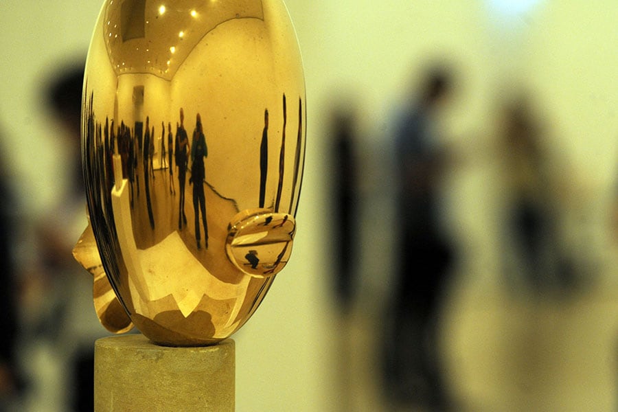 A rare retrospective of artist Constantin Brancusi is at the Pompidou Centre until July 1. 
Image: Rafa Rivas / AFP©
