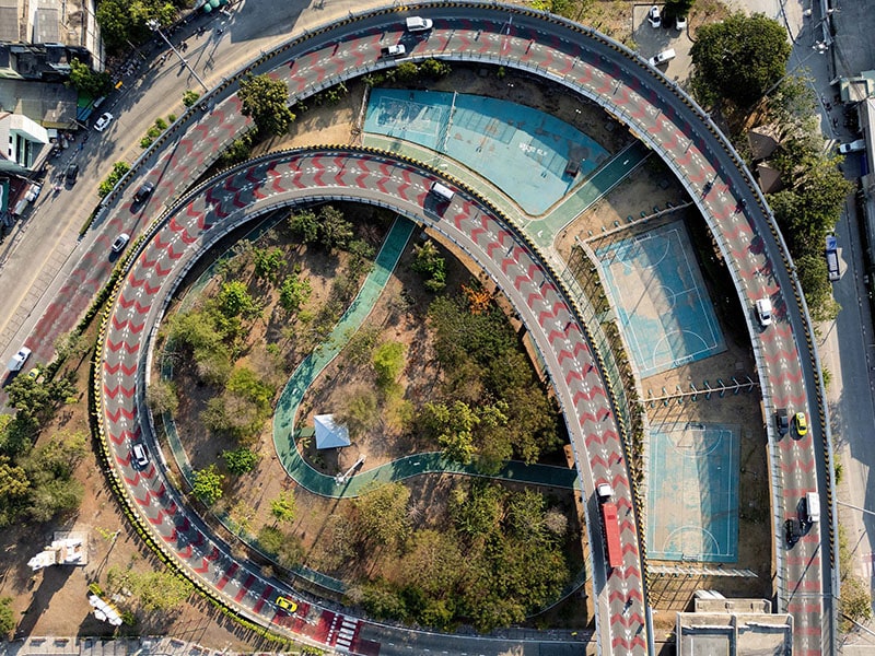 Between Bangkok's mega highways, 'pocket parks' sprout