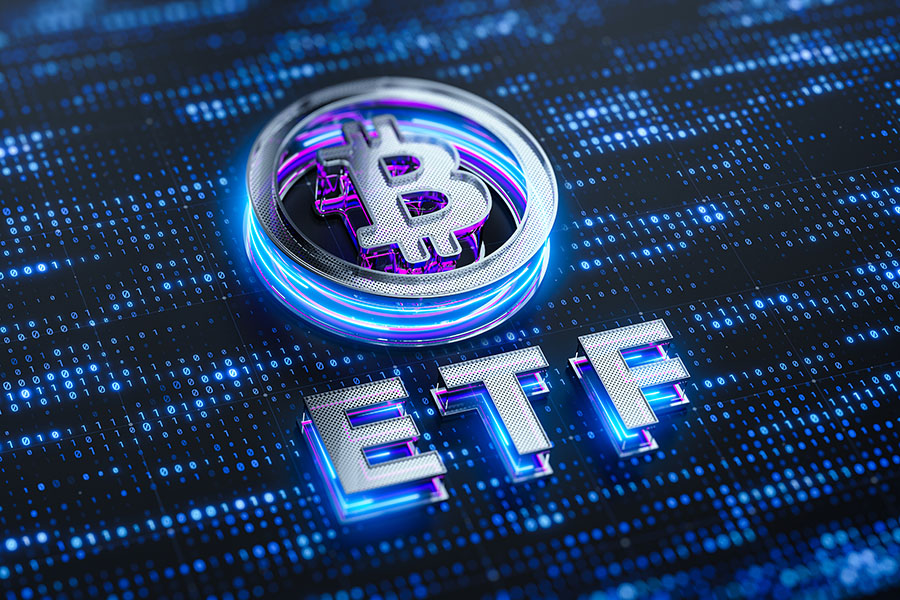 Bitcoin price chart aligning with US Spot Bitcoin ETF launch trends