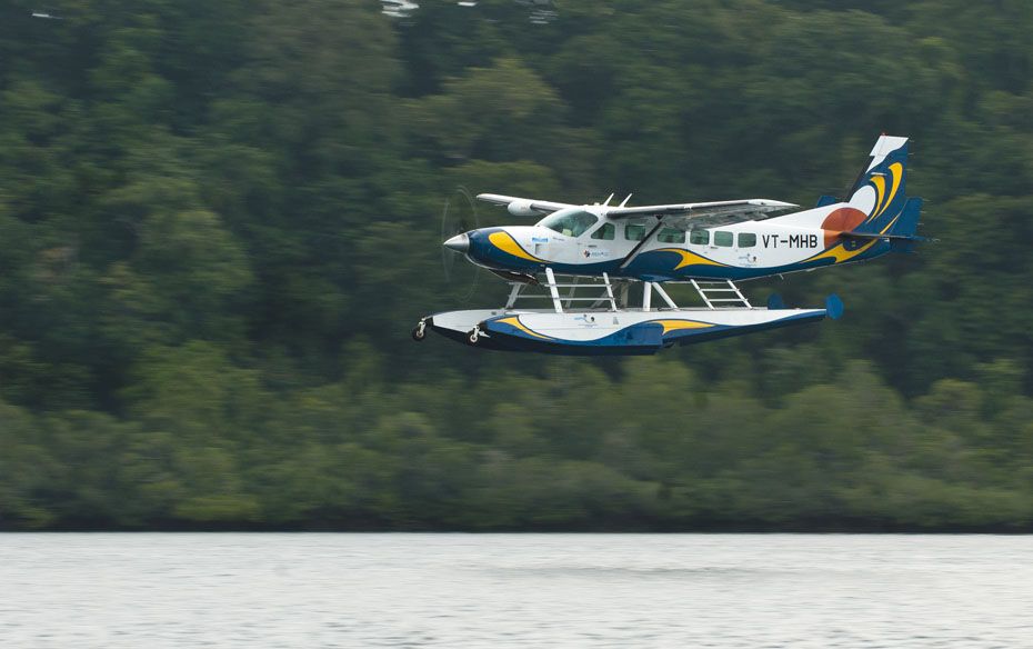 Flying to Havelock Island from Port Blair takes just 15 minutes. This does not give the aircraft muc