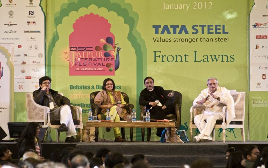 Prasoon Joshi, Namita Gokhale, Pawan K. Verma and Gulzar                          