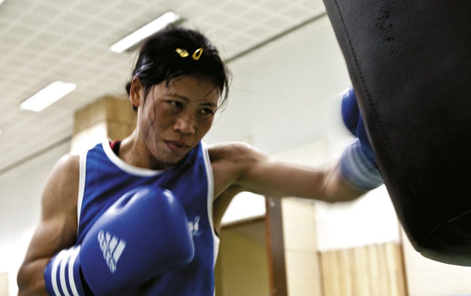 MARY KOM, Boxing This pint-sized mother of two from Manipur has had to fight outside the ring too, a