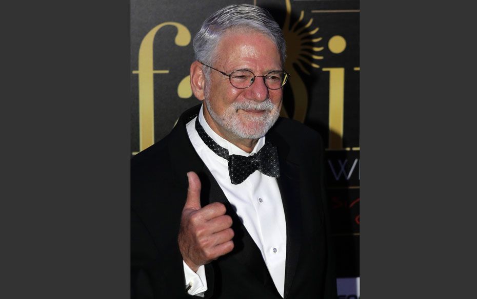 Barrie Osborne, the producer of the Lord The Rings trilogy, poses for a photo on the green carpet be