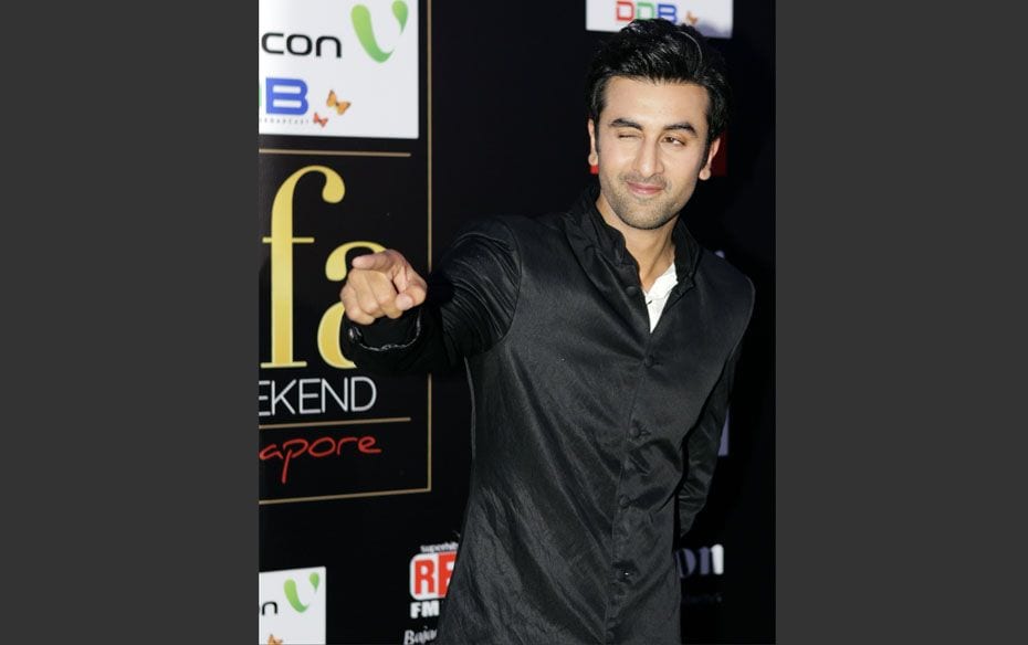 Bollywood actor Ranbir Kapoor poses for a picture as he arrives on the  green carpet for the Interna