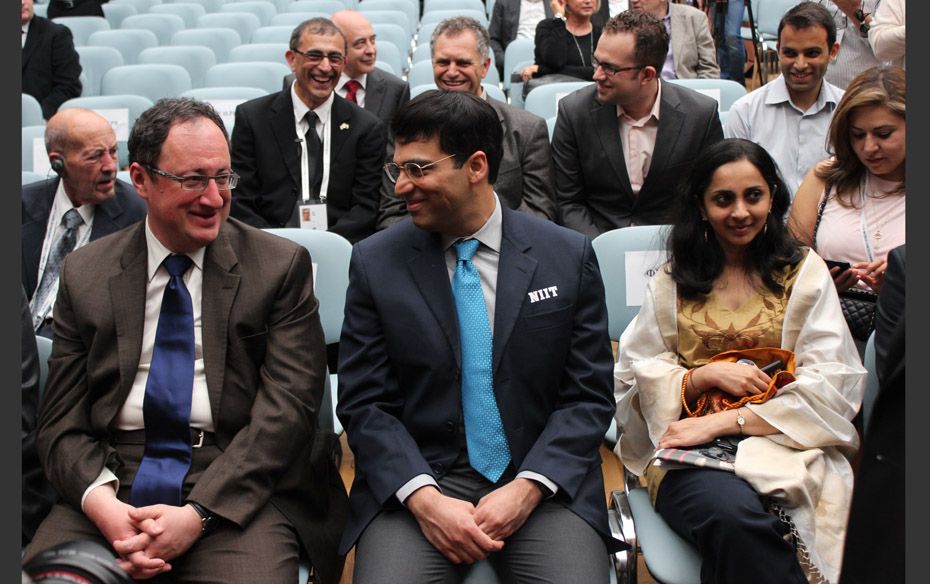 Gelfand, Anand and Aruna, Anand’s wife