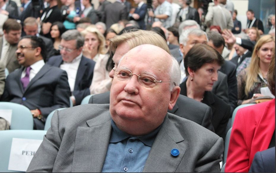 Mikhail Gorbachev at the opening ceremony