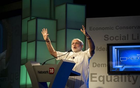 Modi detailed how government decisions are often driven by political consideration and not efficienc