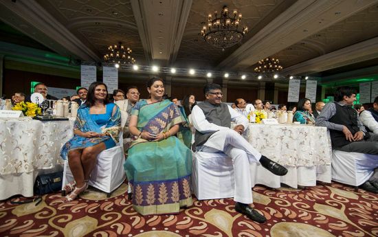 Ravi Shankar Prasad, deputy leader of opposition in the Rajya Sabha and Smriti Irani, popular TV sta