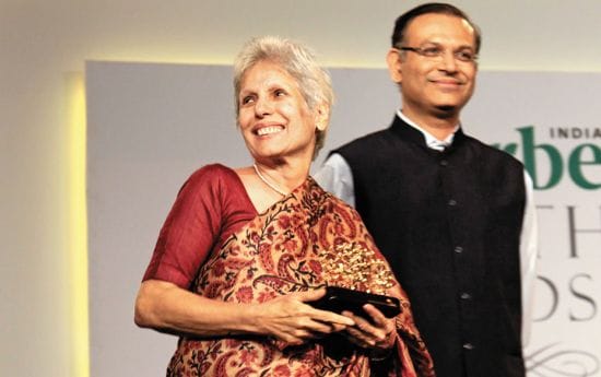 Anu Aga, former chairperson, Thermax, wins in the Corporate Catalyst category                       