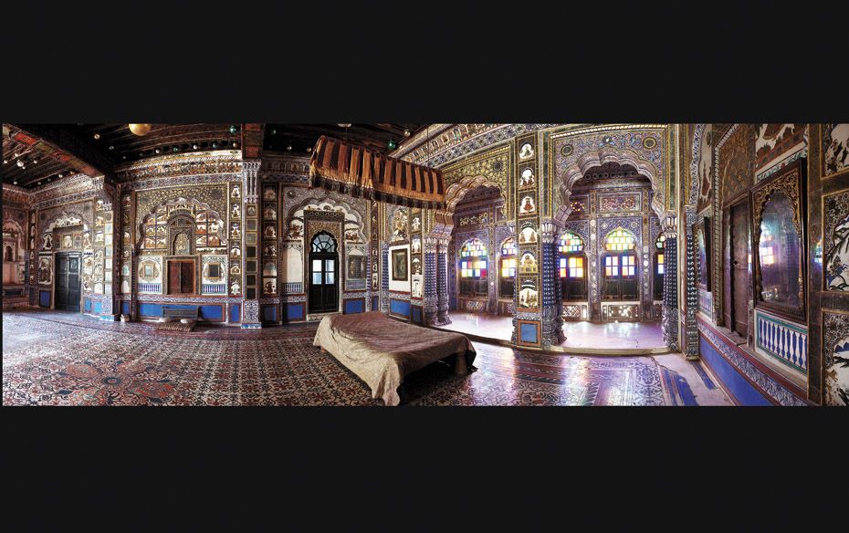 Takhat Vilas, Mehrangarh, Jodhpur: This bedchamber in Maharaja Takhat Singh’s private apartmen