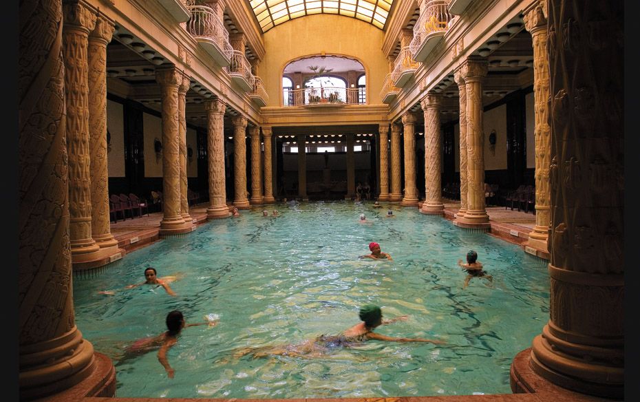 HUNGARY Budapest is famous for its thermal waters and magnificent baths, like the Gellert Baths (sho