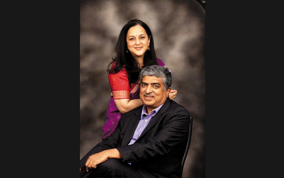 THE CONSCIOUS GIVERSRohini and Nandan Nilekani contribute to causes that others may fi nd risky. The