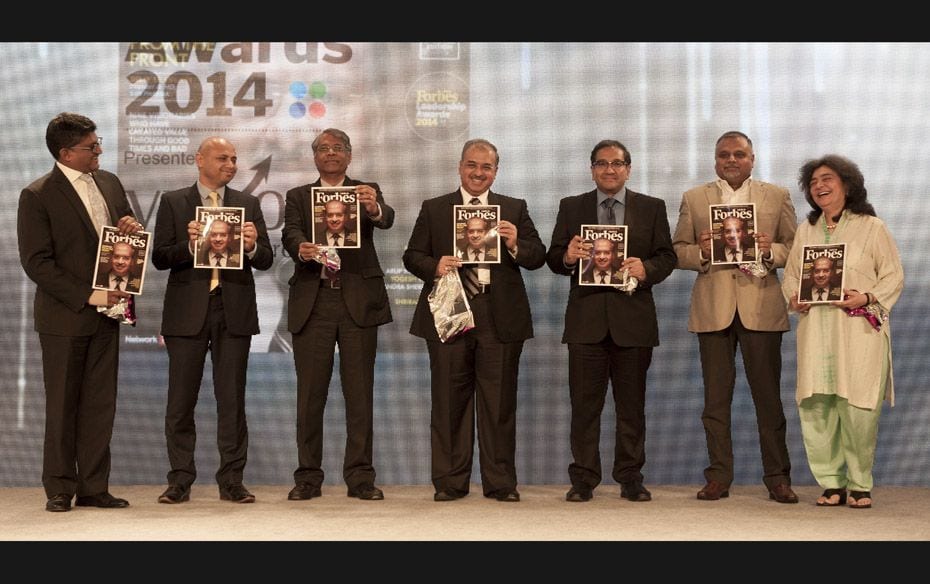 The Forbes India Leadership Special edition was unveiled by Dilip Shanghvi (centre), top corporate a