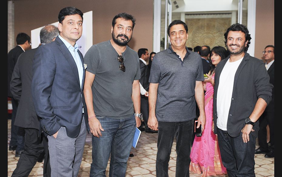 (Left to Right) Gaurav Jain of ColdEx; Anurag Kashyap of Phantom Films; Ronnie Screwvala of Unilazer