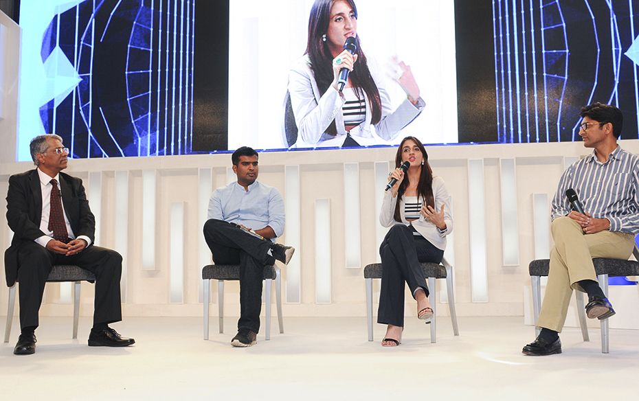 (Left to Right) R Jagannathan; Raghunandan G, co-founder, TaxiForSure; Farah Khan Ali, jewellery des