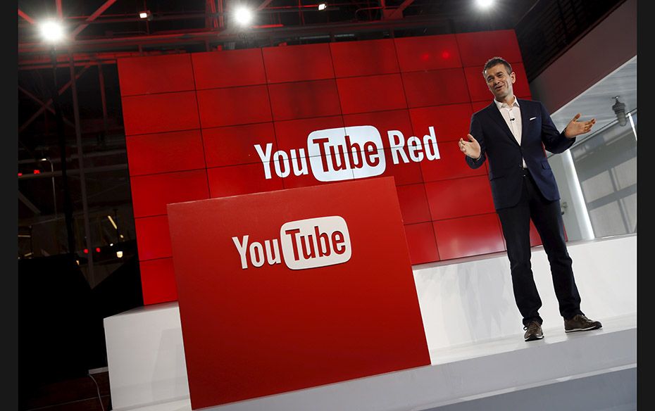 YouTube Chief Business Officer Robert Kyncl unveils the new paid subscription service at the YouTube