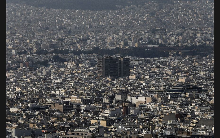 A view of the cityscape of Athens, Greece on October 18. Experts from the European Union and the Int