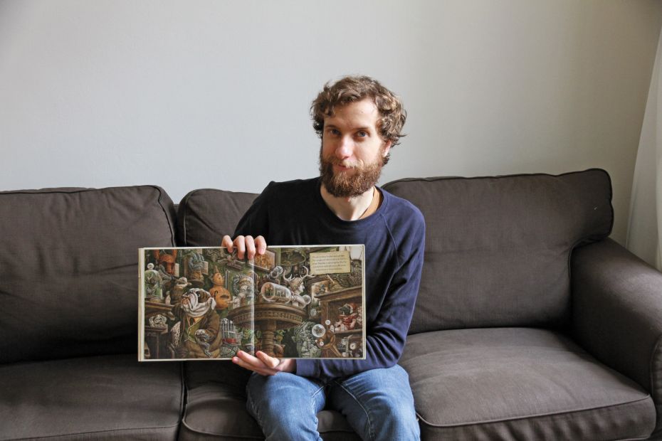 Posing with his first book, Homer Henry Hudson’s Curio Museum [Read full story here]          