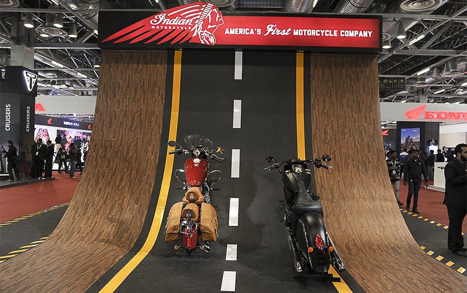 Indian Motorcycle®, America’s first motorcycle company, displays a motorcycle at Auto Expo