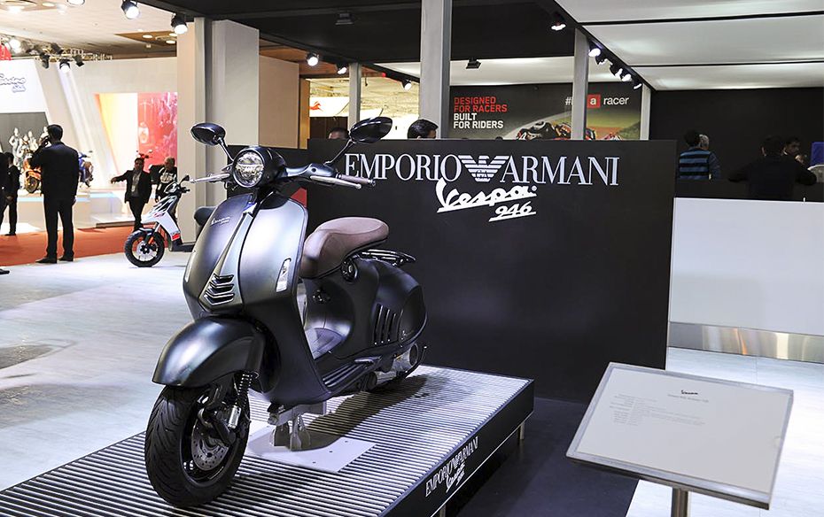 Piaggio showcased the Vespa 946 at the ongoing 2016 Auto Expo in Delhi 