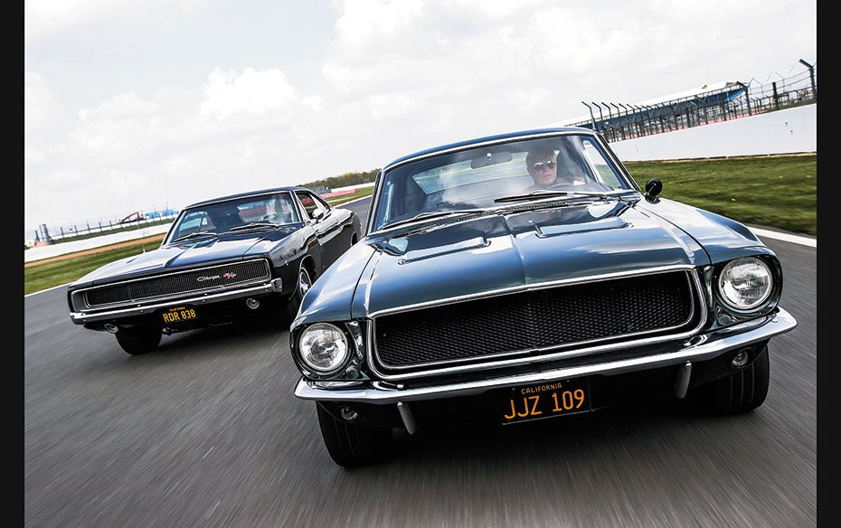 The iconic chase from Bullitt saw the Mustang battle with rival Dodge’s Charger               