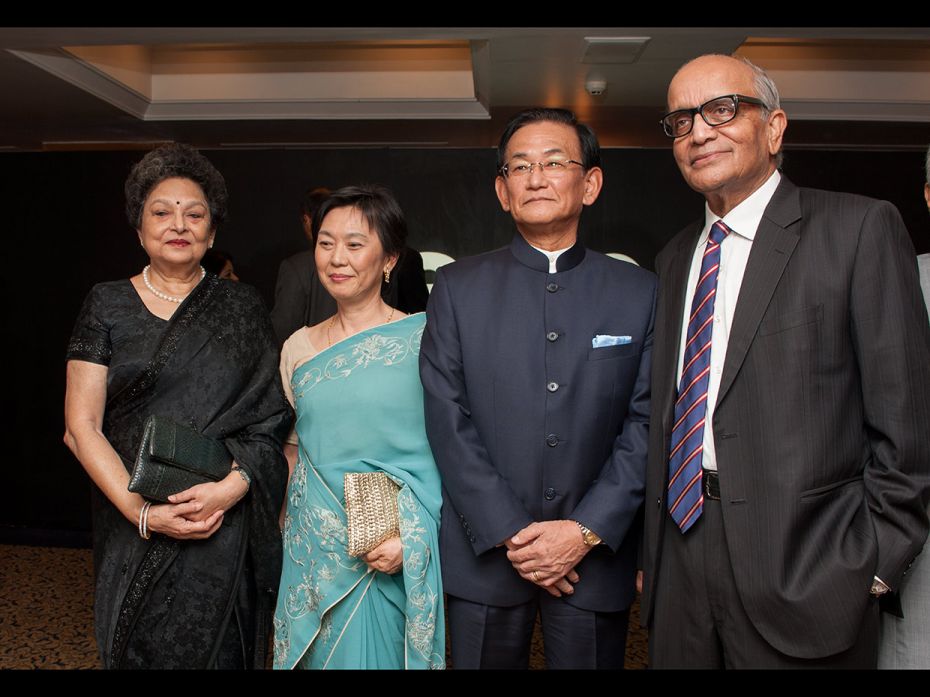 Maruti Suzuki's RC Bhargava (Chairman) and Kenichi Ayukawa (Managing Director & CEO) with th