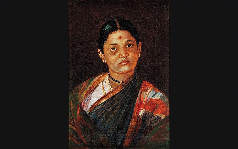 ‘Portrait of the Artist’s Wife’, oil on canvas[MV Dhurandhar]                     