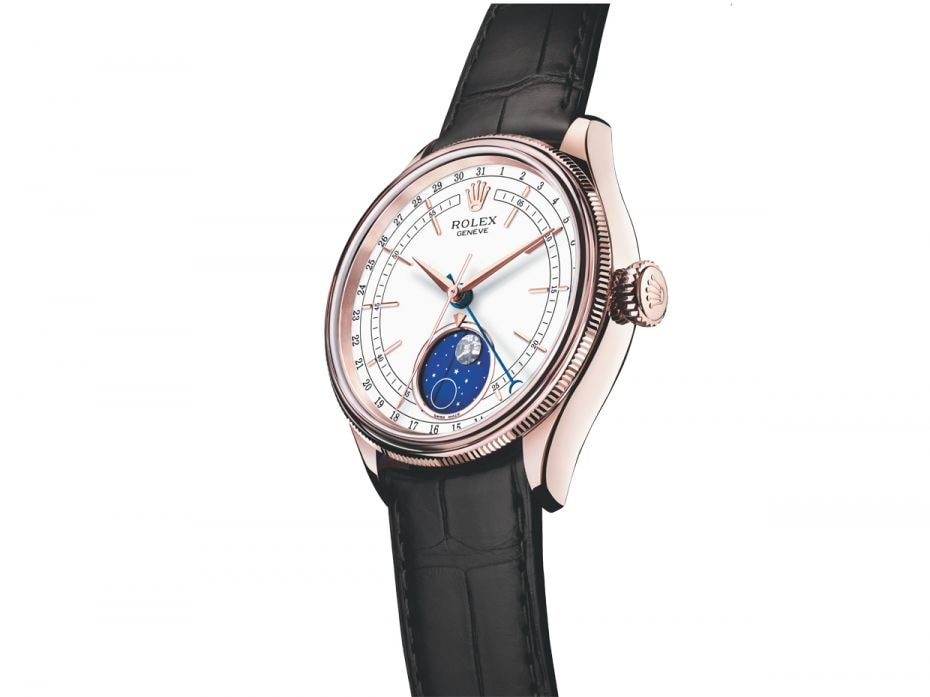 Rolex Cellini Moonphase rolex.com Price: $26,750  A new model in the Cellini col