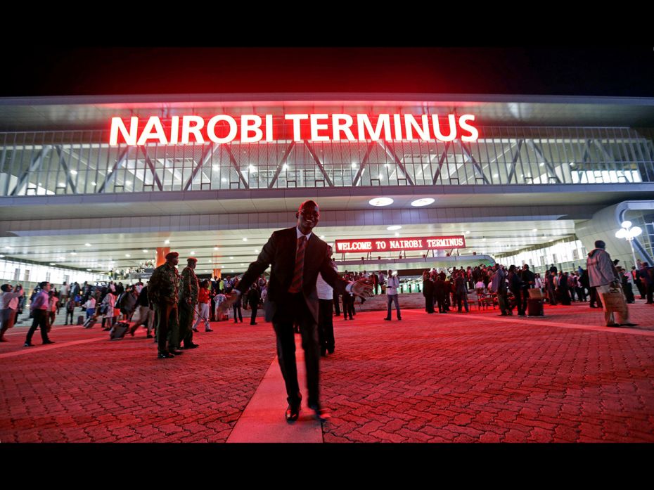 For many Kenyans seen at this newly-constructed Nairobi terminal, it is a historic moment. The just-