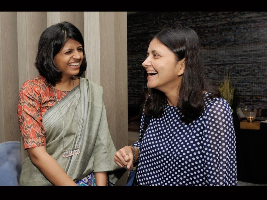 Upasana Makati and Sairee Chahal, Founder, Sheroes, share a lighter moment                          