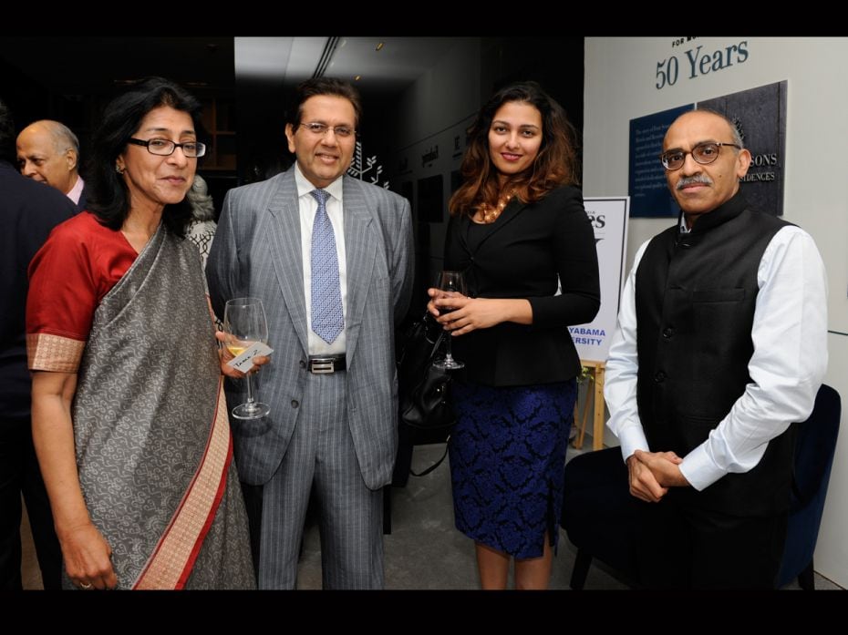 Naina Lal Kidwai, Dilip Piramal, Ameera Shah and Anil Singhvi, chairman of Ican Investment Advisors 