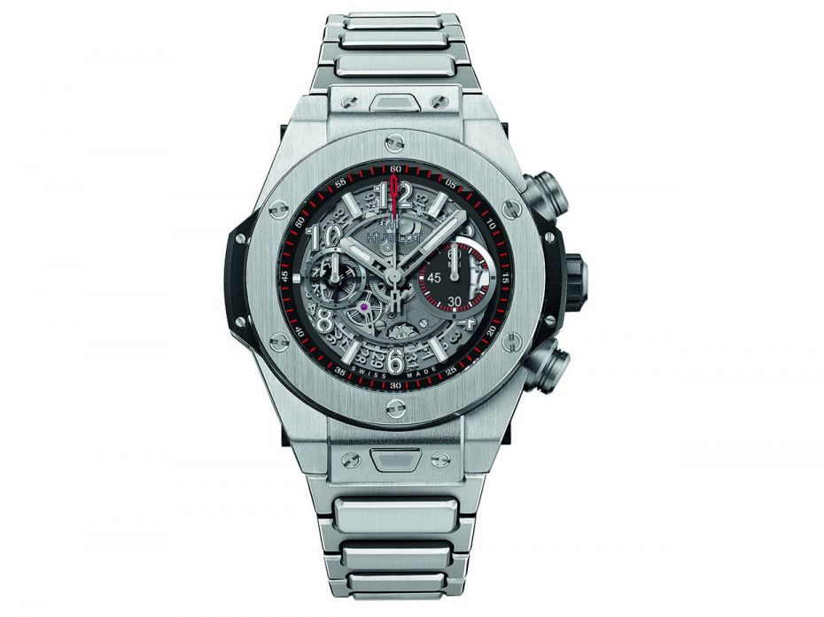 Hublot Big Bang Unico is available in black rubber and alligator strap as well as titanium bracelet