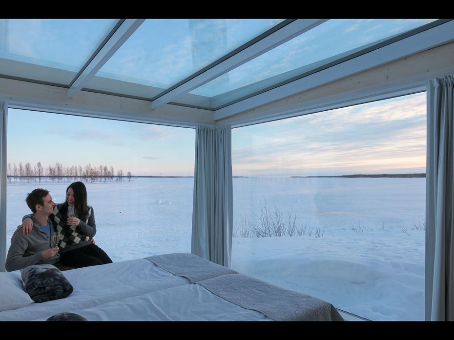 LUXURY SMALL HOTEL - SEASIDE GLASS VILLAS, KEMI, FINLANDIt’s arctic freedom at its very best. 